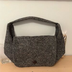 Hanna Hats Made in Ireland Wool Tweed Hobo or Shoulder Bag EUC